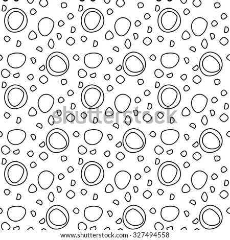 Monochrome elegant seamless pattern in black and white. Vector seamless background.