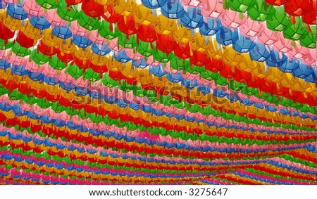 Colorful Lanterns to Celebrate Buddha's Birthday