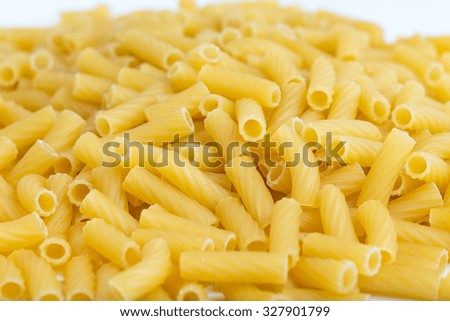 A Bunch Of Pasta. On a white background. Not welded.