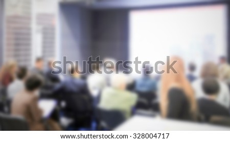 People meeting background. Intentionally blurred post production.