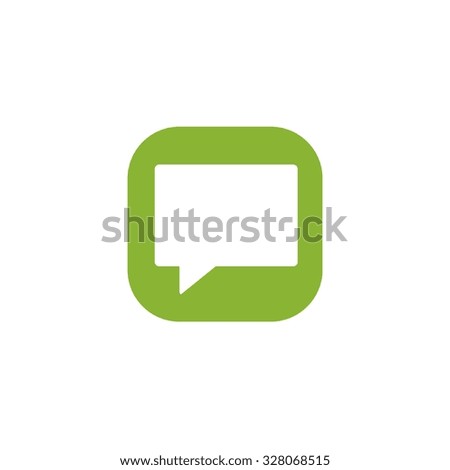 Icon space for conversation. Vector. The flat illustration.