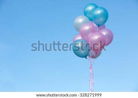 Colorful balloons with blue sky
multicolored balloons 