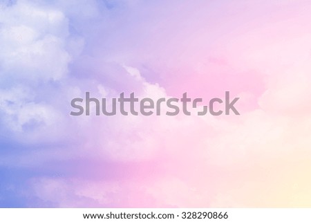 cloud background with a pastel full colored