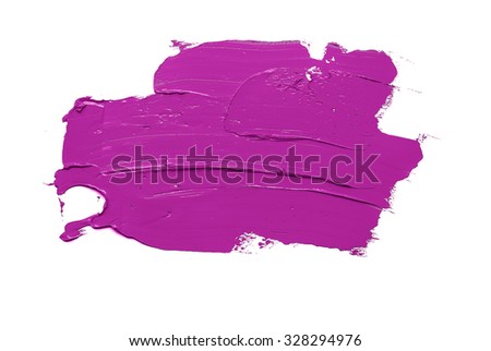 purple oil paint on a palette