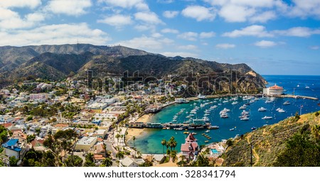 California island paradise. An ideal day captured on the Southern California island getaway - Catalina.  Royalty-Free Stock Photo #328341794
