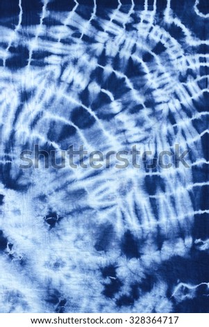 tie dyed pattern on cotton fabric for background. 