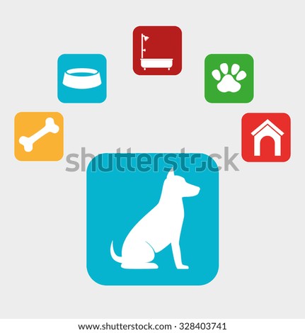 Pet and animal icon design, vector eps10.