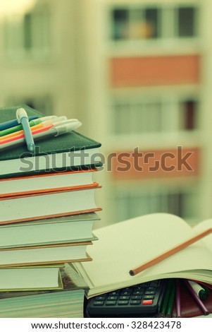 pen pencil study textbooks