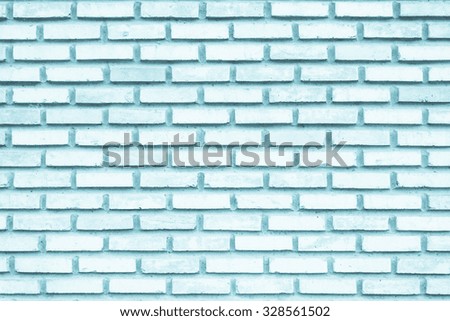 Blue and white brick wall texture background / Wall texture background flooring interior rock stone old pattern clean concrete grid uneven bricks design stack.