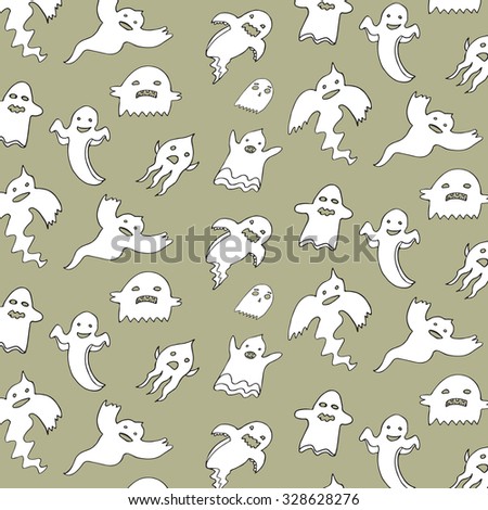 Halloween ghost pattern