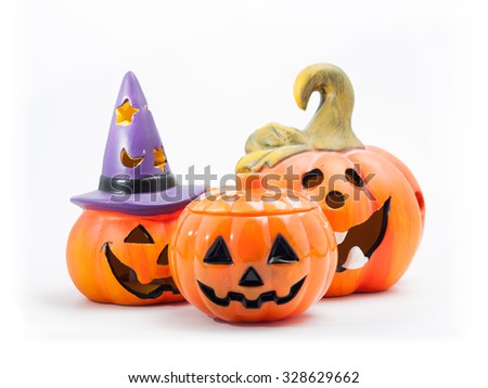 Scary Halloween pumpkin head