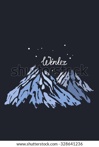 Winter mountains Royalty-Free Stock Photo #328641236