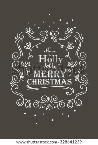 X-mas lettering card Royalty-Free Stock Photo #328641239