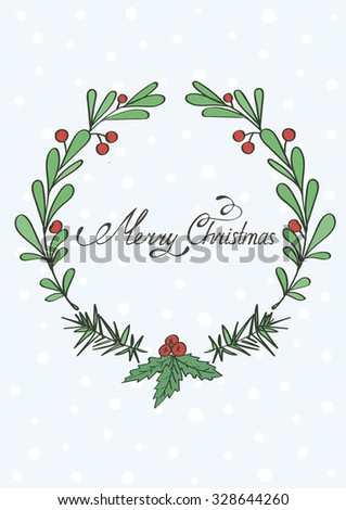 Christmas wreath Royalty-Free Stock Photo #328644260