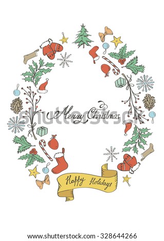 Christmas wreath Royalty-Free Stock Photo #328644266