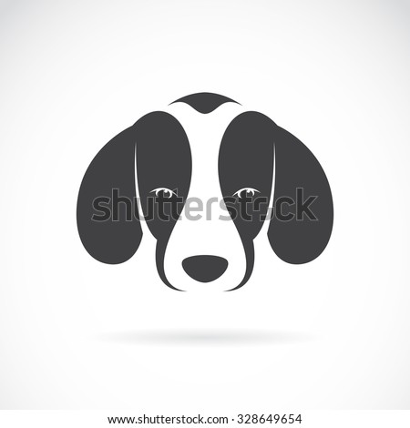 Vector image of an dog beagle on white background, Animals