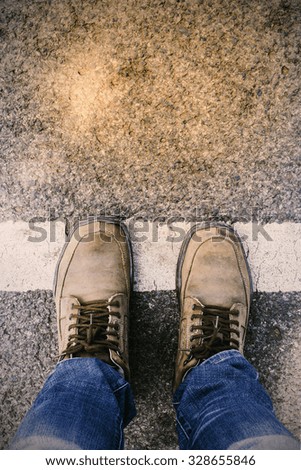 Man standing on the street 