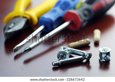 pliers screwdriver screws