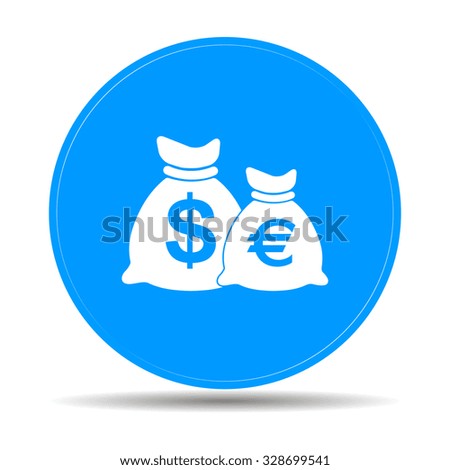 Money bag icon. illustration 