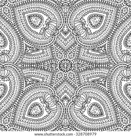 Mandala  seamless pattern, vector image
