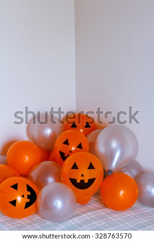 Background of Halloween balloons