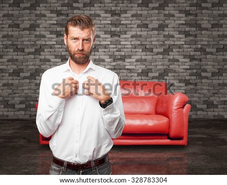 worried young man confused pose
