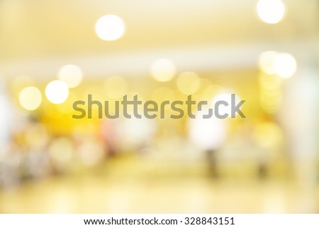 Colorful lights of shop windows - defocused blured background