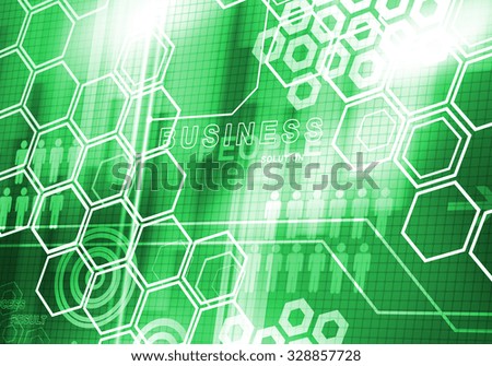 Digital business background image with icons on media screen