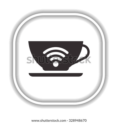 cup   Modern design flat style icon