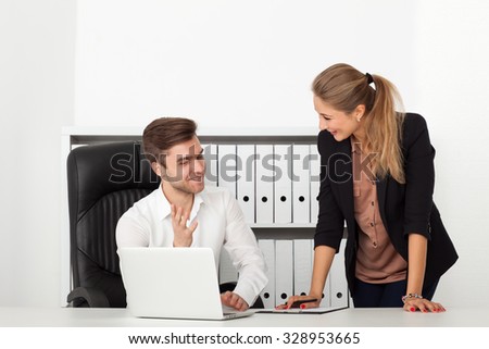 business people sitting in the office