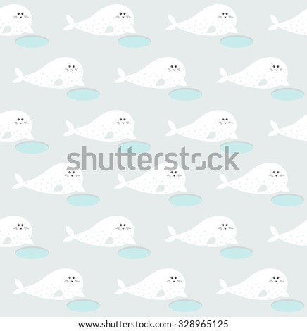 Fishing seals pattern