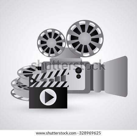 Video concept with  movie icons design, vector illustration 10 eps graphic., Vector design