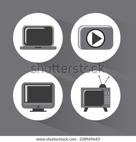 Video concept with  movie icons design, vector illustration 10 eps graphic., Vector design