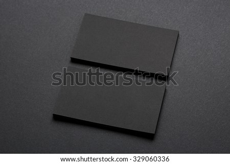 real photo of blank business cards