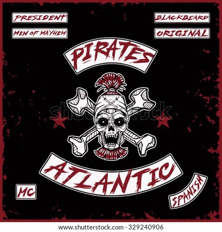 pirates gang illustration graphic design