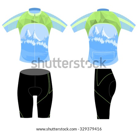 Uniform bike shirt,cycling vest design vector on a white background