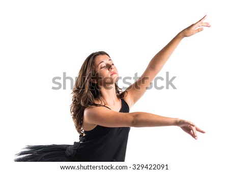 Teen girl ballerina dancer