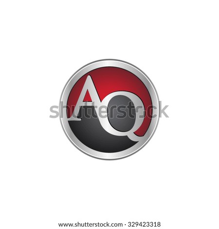 AQ initial circle logo red