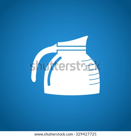 kettle icon. Flat design style 
