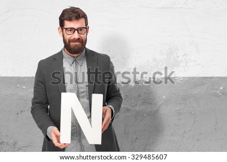 man with letter