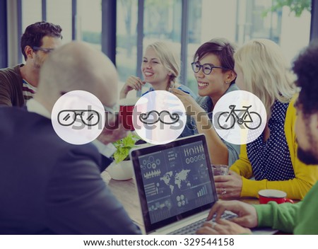 Group of Diverse Cheerful Business People