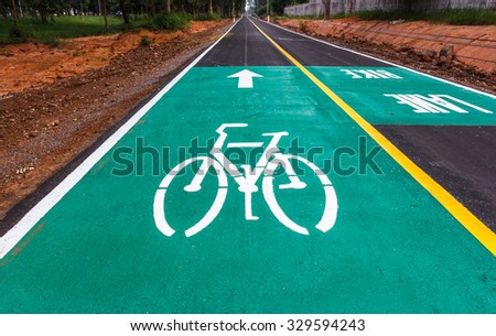 Dedicated bicycle lanes, designed to make cycling safer.
