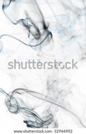 smoke on a white background