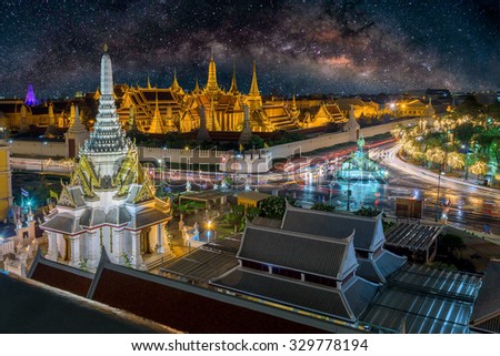 The beauty of the Emerald Buddha Temple