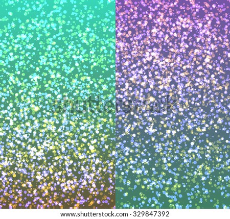 Set from 2 abstract shining bright backgrounds for design. A background with a side. Lighting effects. Brilliant magic background. Christmas background. New Year's background