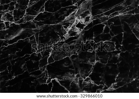 Black marble patterned texture background. 