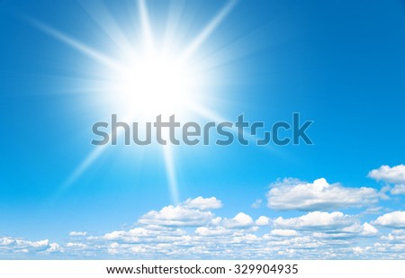 Coming Storm Shining Sunlight  Royalty-Free Stock Photo #329904935