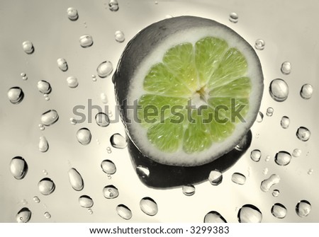  Lemon and water drops