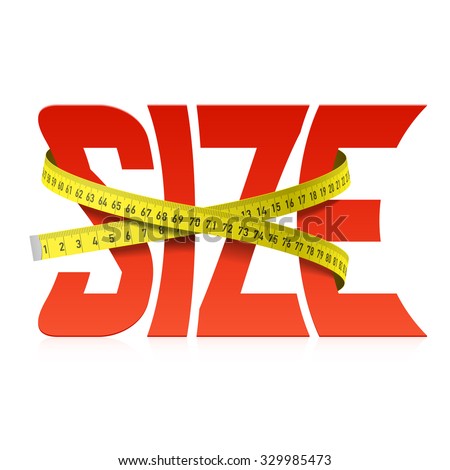Squeezed Size word concept. Vector.