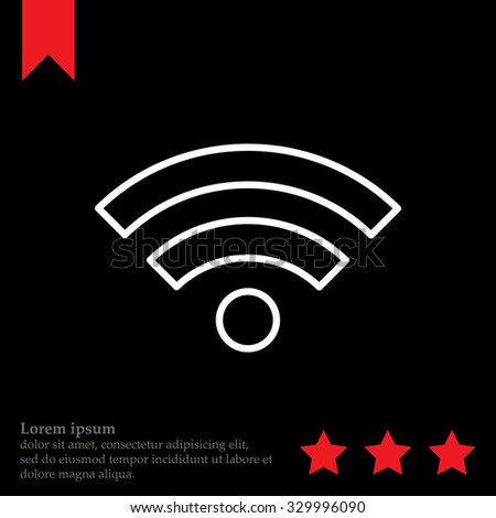 Wi-Fi line icon